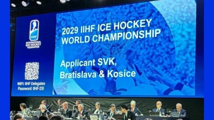 2029. gada pasaules hokeja čempionāts notiks Bratislavā un Košicē