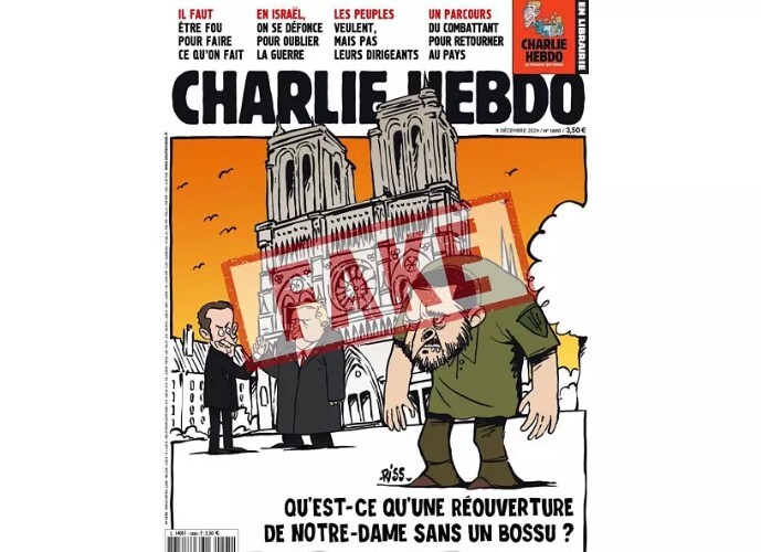 “Charlie Hebdo” vēršas tiesā pret žurnāla viltus vāku izmantošanu krievu propagandai