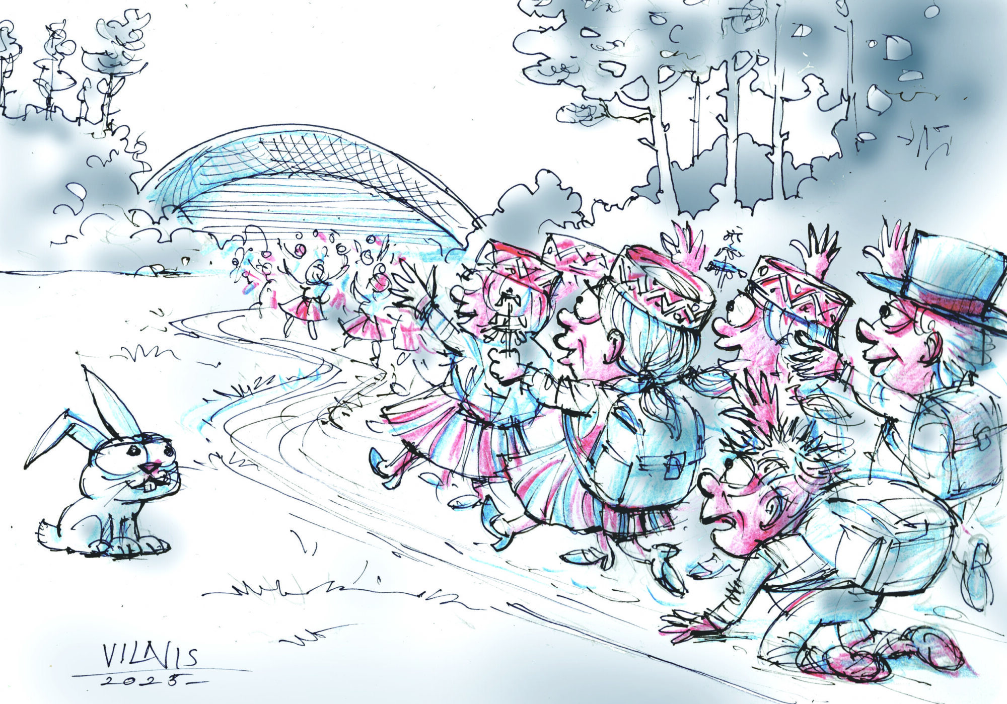 Karikatūra: Ceļā!
