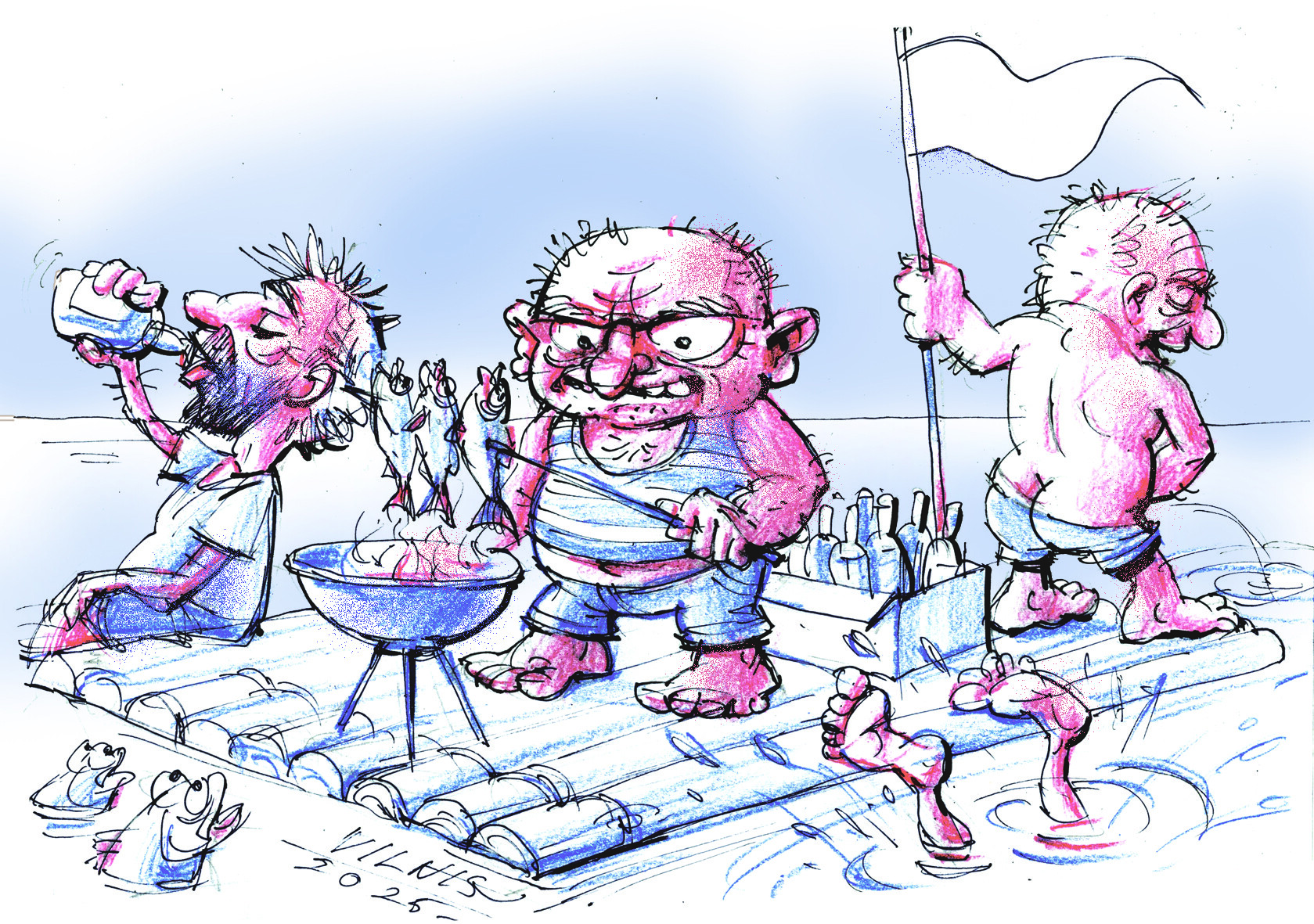 Karikatūra: Jūras svētki