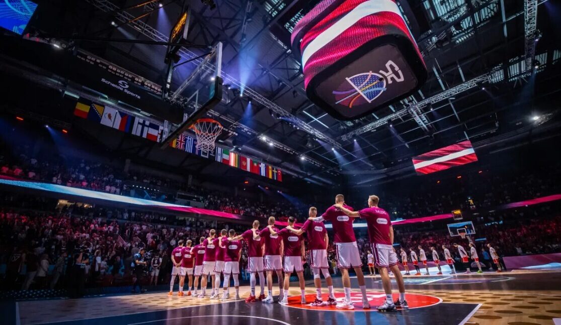 Latvijas basketbolisti Rīgā Eiropas čempionāta finālturnīra otrajā mačā tiksies ar Igauniju
