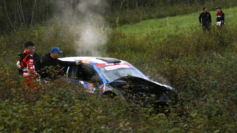 Video: Sesks pēc avārijas sola atgriezties Cēsu rallijā, lai “nokārtotu rēķinus”