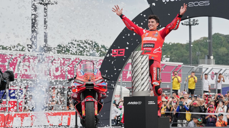 Spānijas motosportists Marks Markess nodrošina savu septīto “MotoGP” čempiona titulu