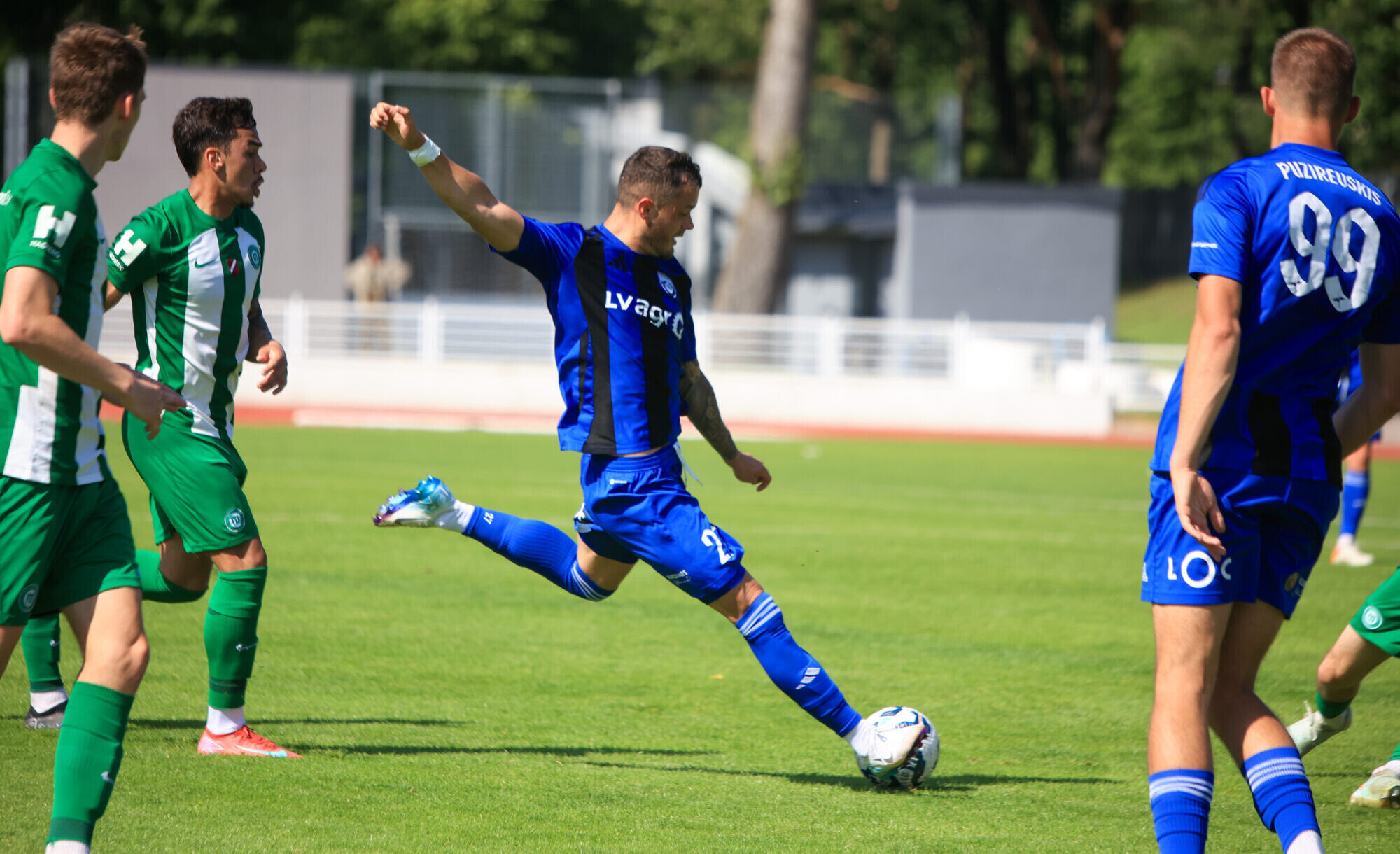 Latvijas futbola virslīgas spēlē “Grobiņa” tiksies ar “Metta” komandu