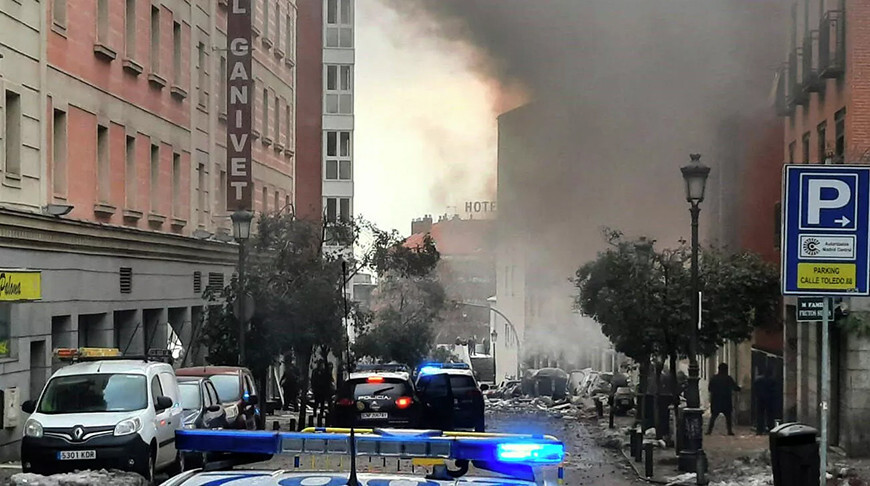 Madridē sagrūstot ēkai, gājuši bojā četri cilvēki