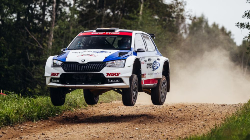 Sesks līderis pēc Aukštaitijas rallija pirmās dienas