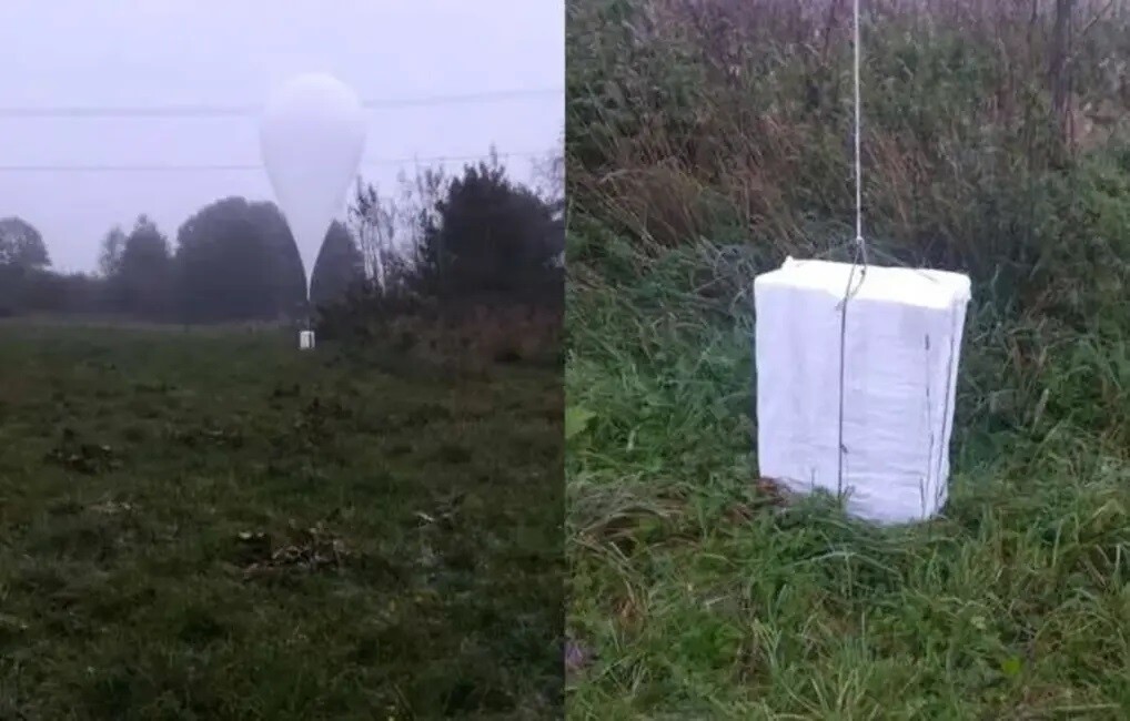 Latgalē robežsargi konstatē kārtējo meteoroloģisko gaisa balonu ar kontrabandas cigaretēm