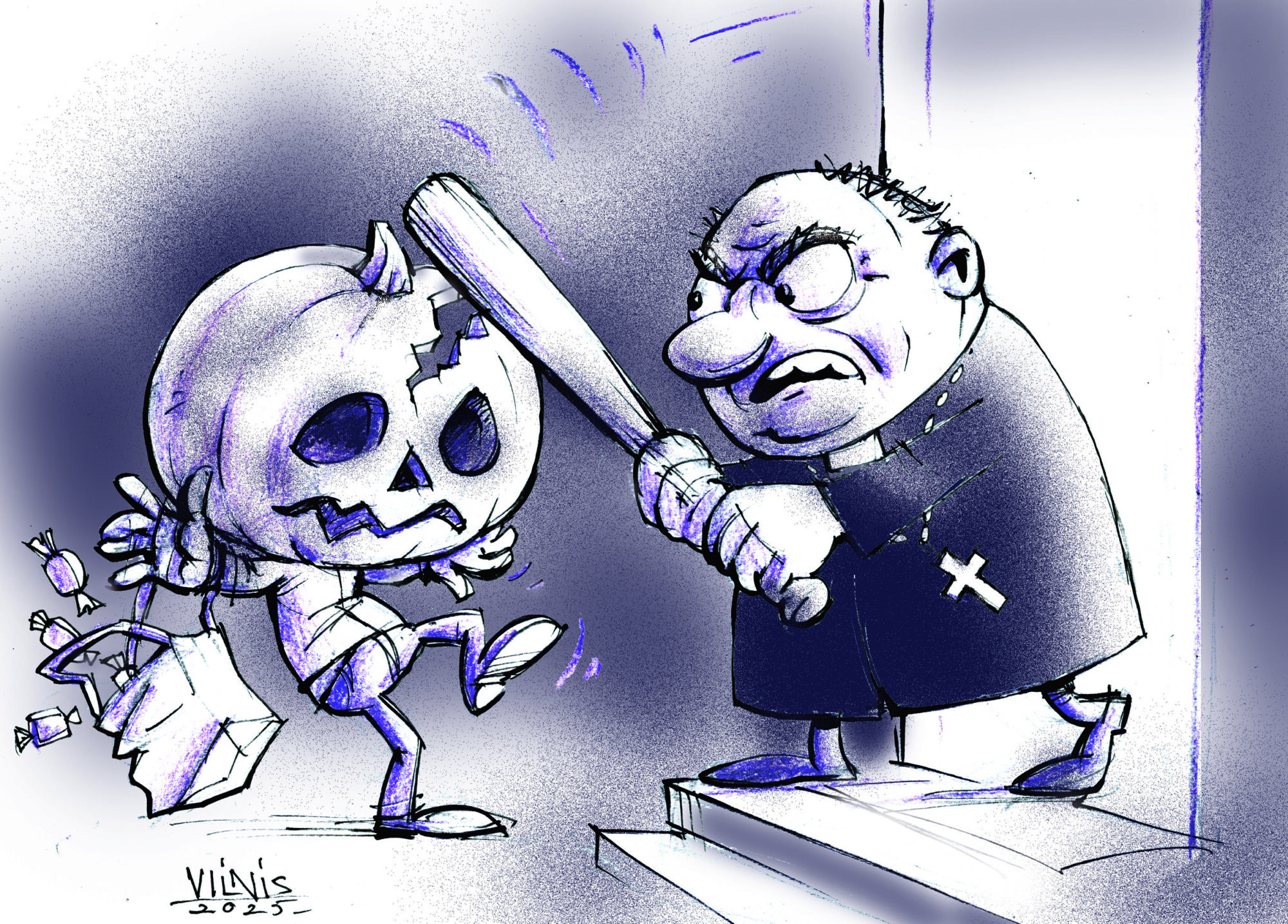 Karikatūra: Halovīns