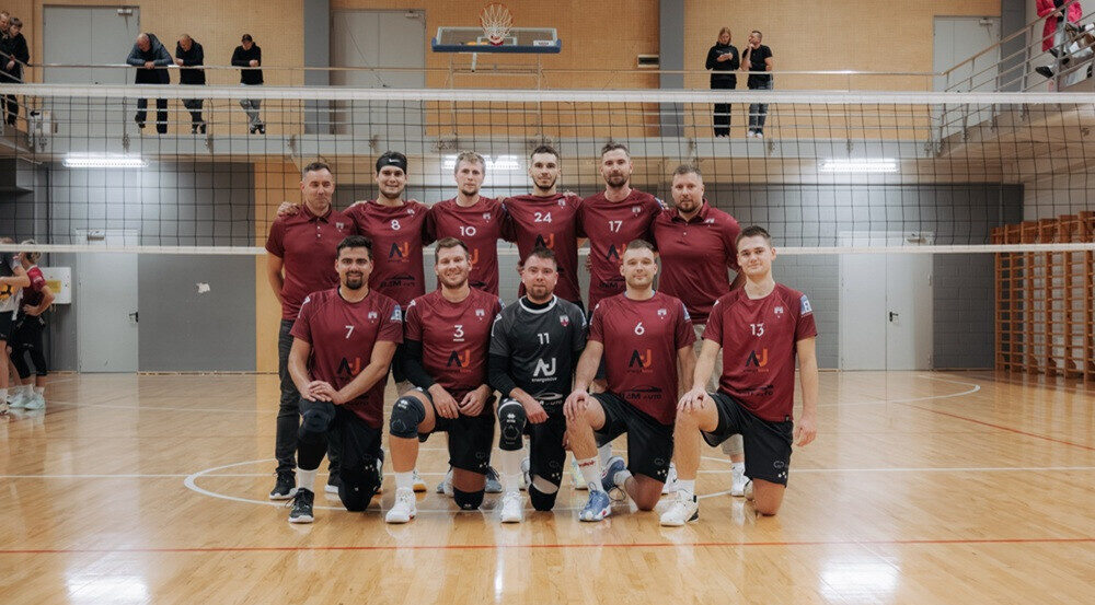 Aizputes volejbolistiem pārliecinoša uzvara Latvijas kausa izcīņas ievadā