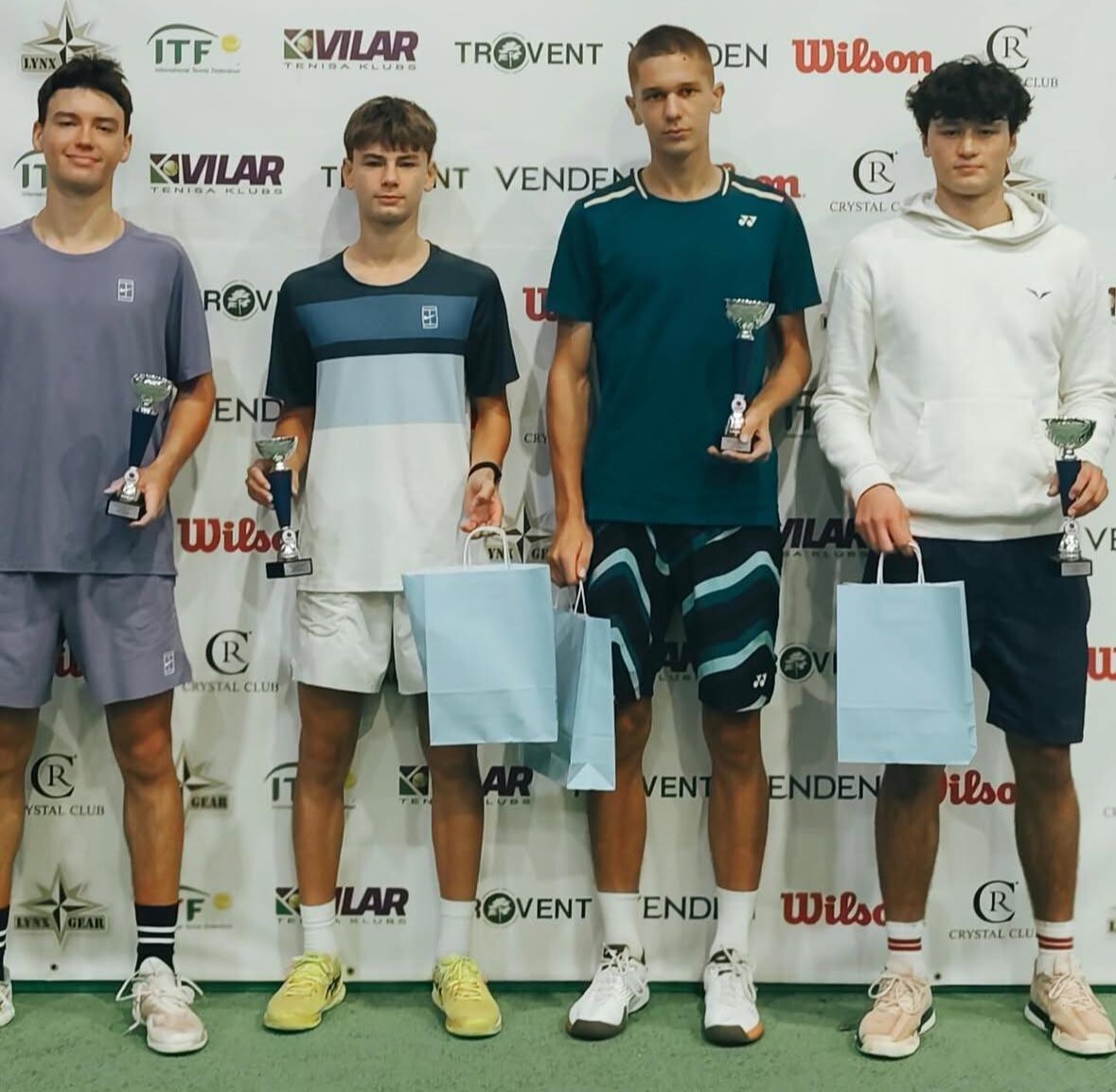 Liepājniekiem pjedestāls starptautiskajās tenisa sacensībās “ITF J30 Aizkraukle”