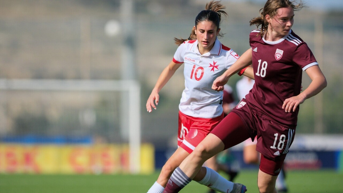 Latvijas U-19 futbolistēm uzvara Eiropas čempionāta kvalifikācijas B līgas turnīra otrajā spēlē
