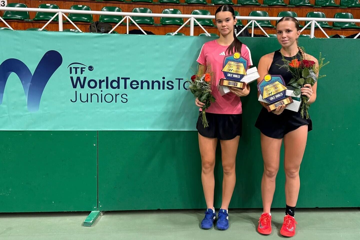 Elizabetei Martai Hamitovai un Annai Azarovai izcils sniegums ITF J30 turnīrā Šauļos
