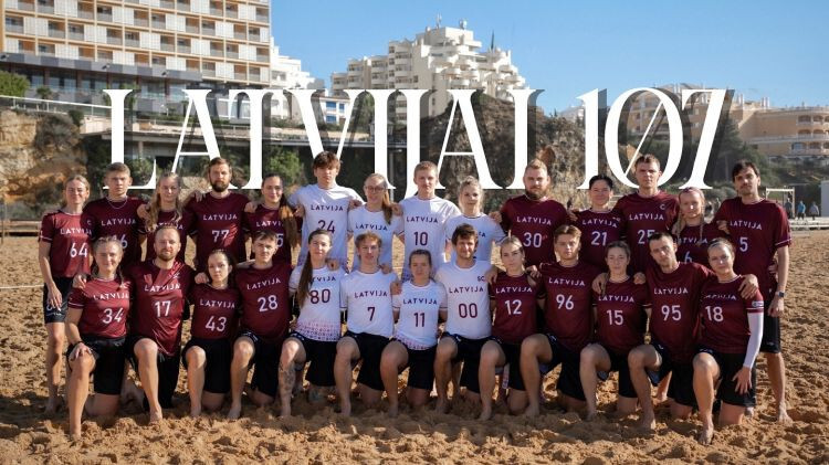 Latvijas izlasei pasaules čempionātā pludmales frisbijā 15. vieta “Open” grupā