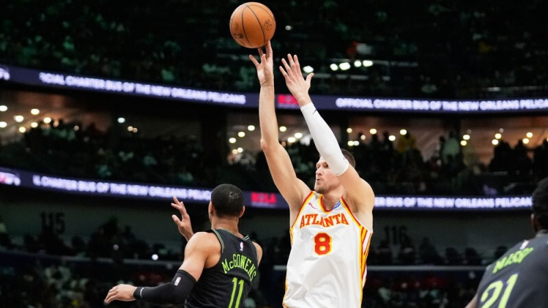 Video: Porziņģim 30 punkti un rezultatīvākā sezonas spēle “Hawks” uzvarā NBA spēlē