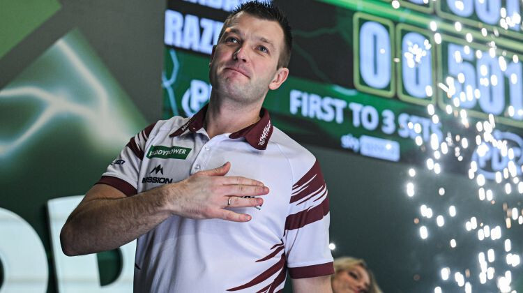 Razma PDC Eiropas tūres posmā sasniedz otro kārtu