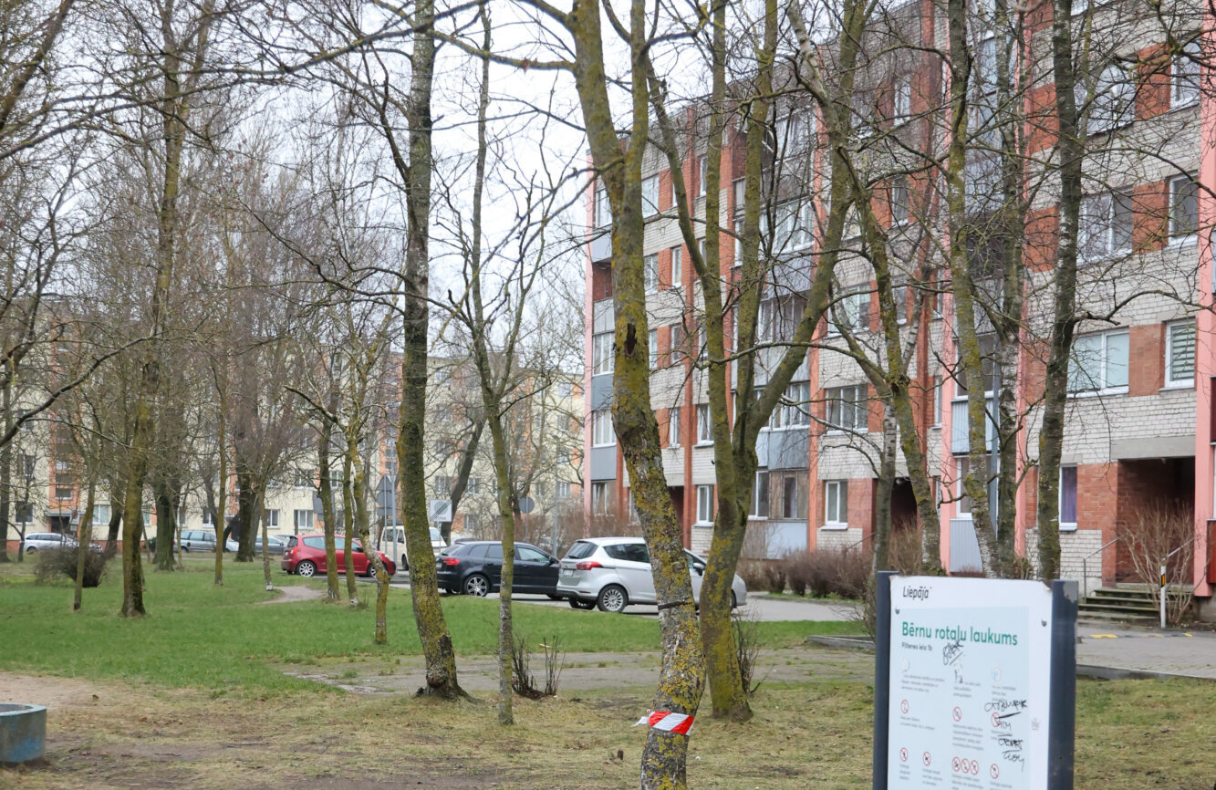 Liepājā gatavo Ziemeļu priekšpilsētas apzaļumošanu – iedzīvotājus aicina paust viedokli par 11 koku ciršanu