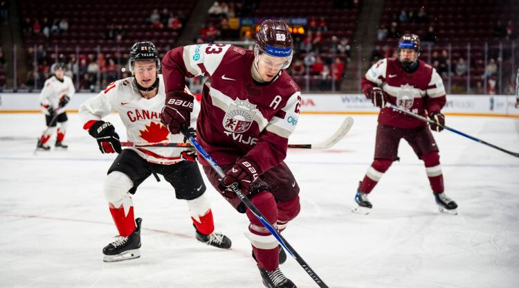 Šmitam otrs lielākais spēles laiks pasaules junioru čempionāta grupu turnīrā