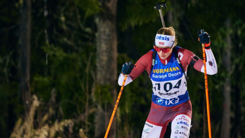 Latvijas biatlonistēm pieticīgs sniegums Pasaules kausa sprintā