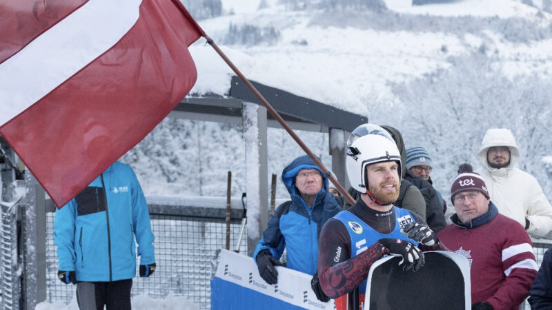 Latvijas kamaniņu braucējiem bronza Eiropas čempionātā komandu stafetē