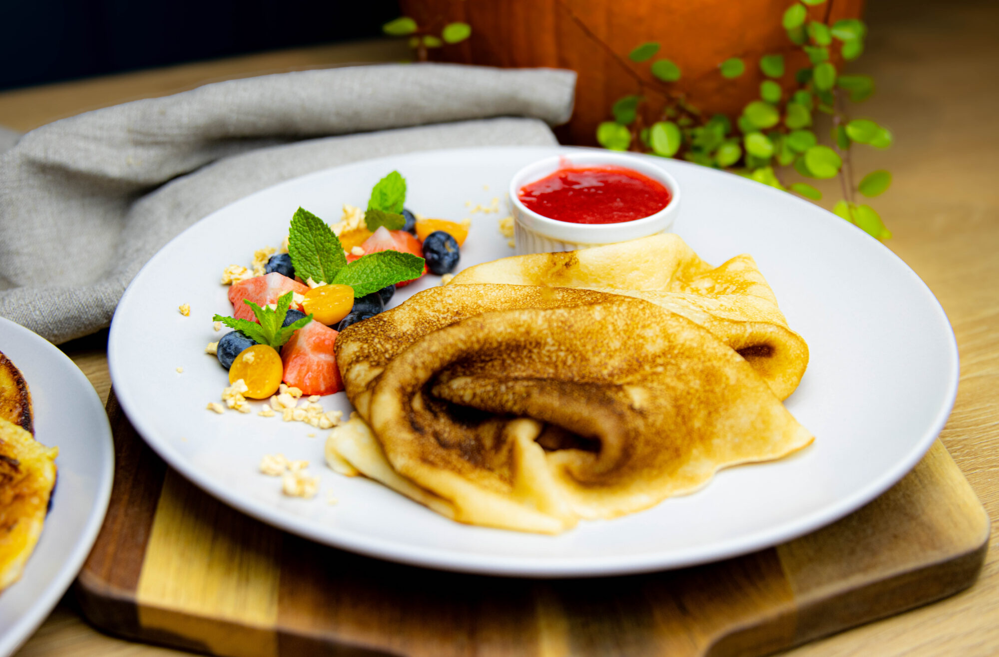 Nogaršo daudzveidīgas pankūkas kafejnīcā “O!Bistro”