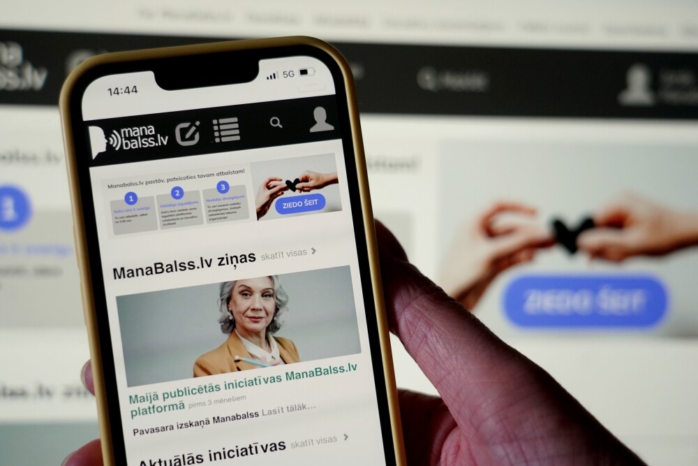 Saeimas komisijā mudina platformai “Manabalss.lv” piešķirt ikgadēju finansējumu