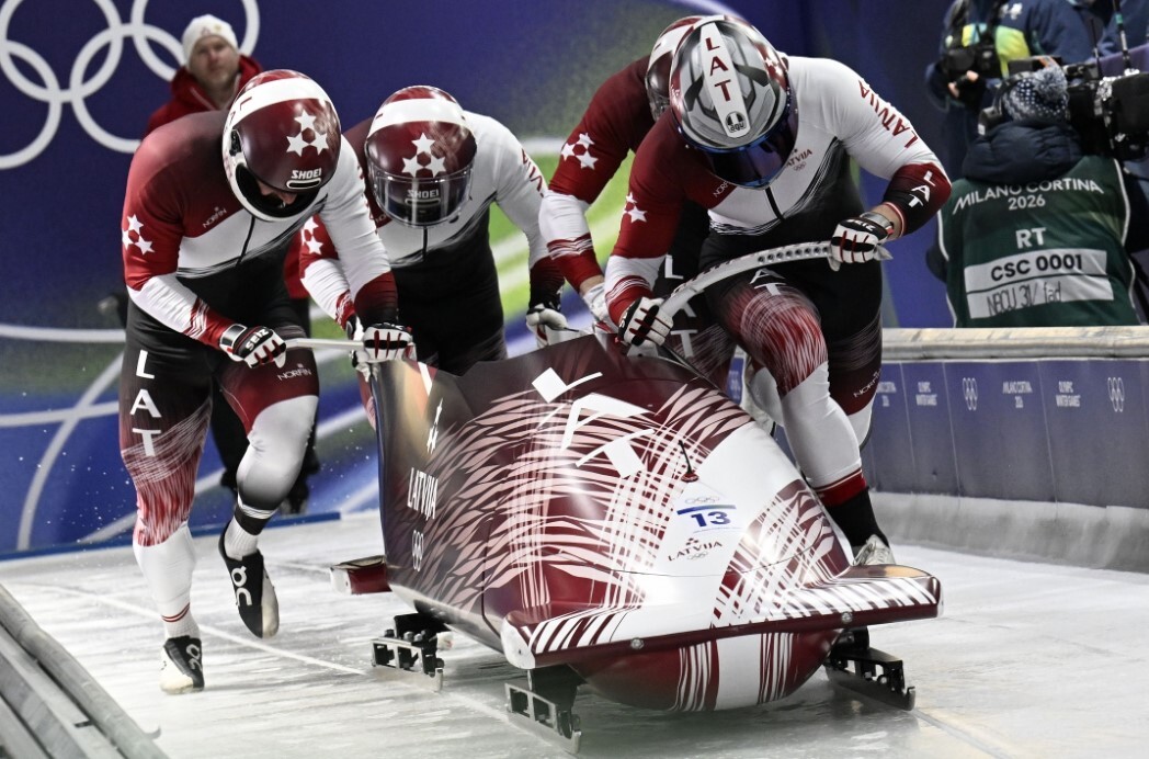 Kalendas bobsleja četriniekam 11. vieta pēc olimpisko spēļu otrā brauciena