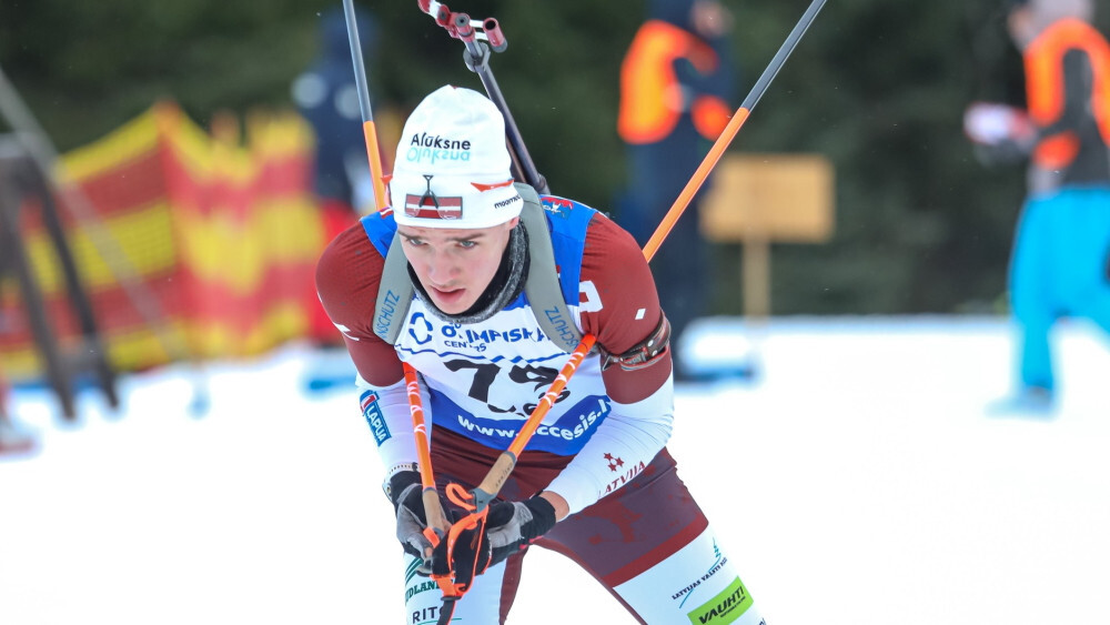 Biatlonistam Meirānam 57. vieta pasaules junioru čempionātā masu startā