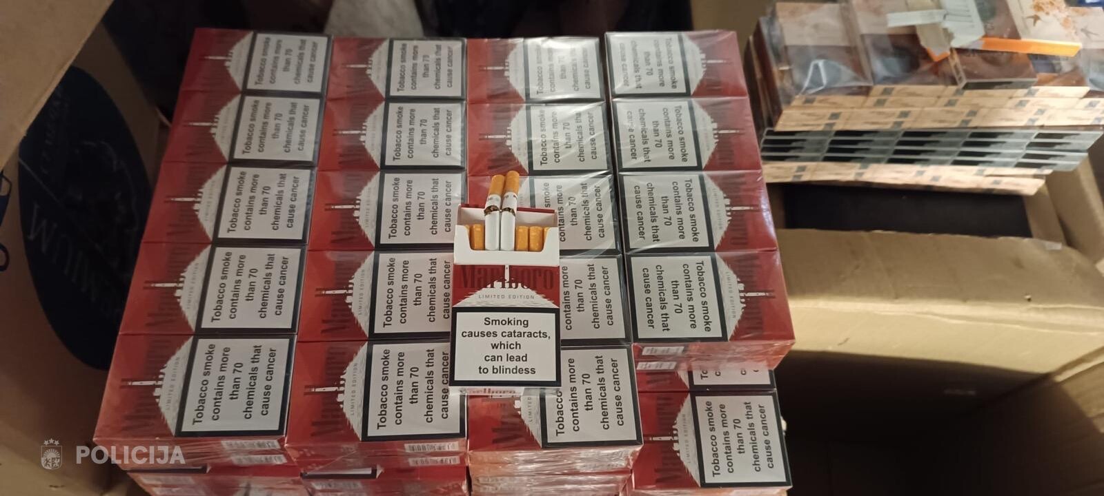 Policija Latgalē izņem nelegālās cigaretes un brāgu