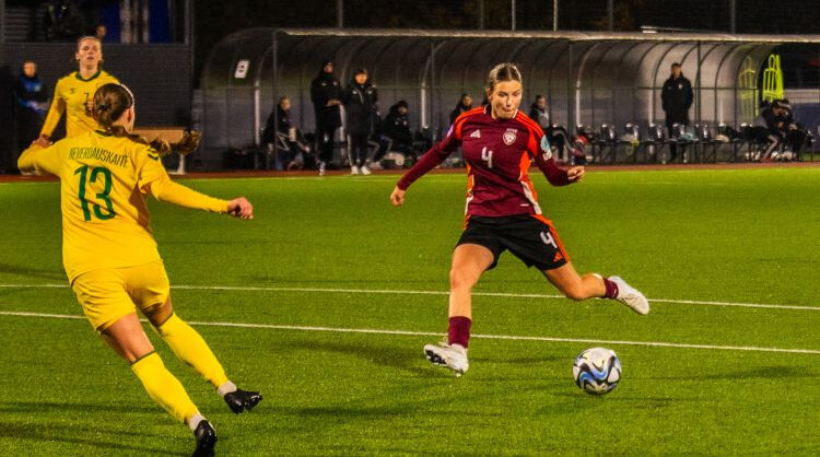 Latvijas sieviešu futbola izlase zaudē Somijas valstsvienībai