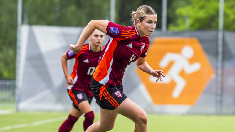 Latvijas sieviešu futbola izlase Pasaules kausa kvalifikācijas B līgā uzņem Portugāli