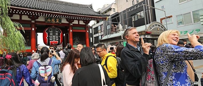 Japānu martā apmeklējis rekordliels skaits tūristu