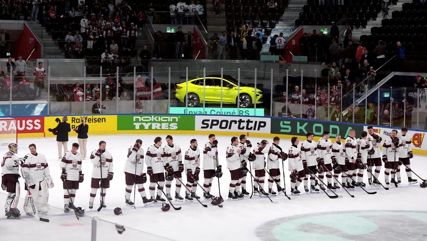 Latvijas hokejisti pasaules čempionātu turpinās ar maču pret Austriju