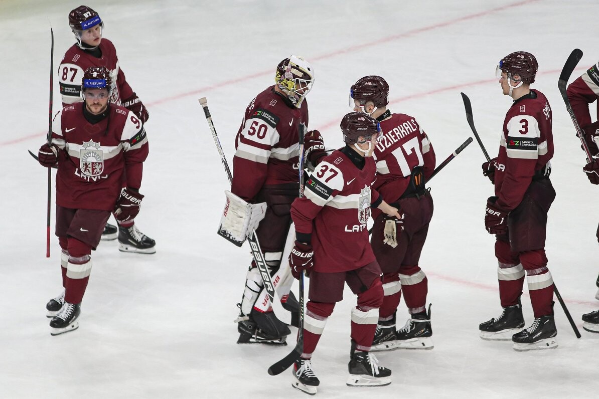 Latvijas hokejisti pasaules čempionātā spēlēs ar līdz šim nezaudējušo Somiju