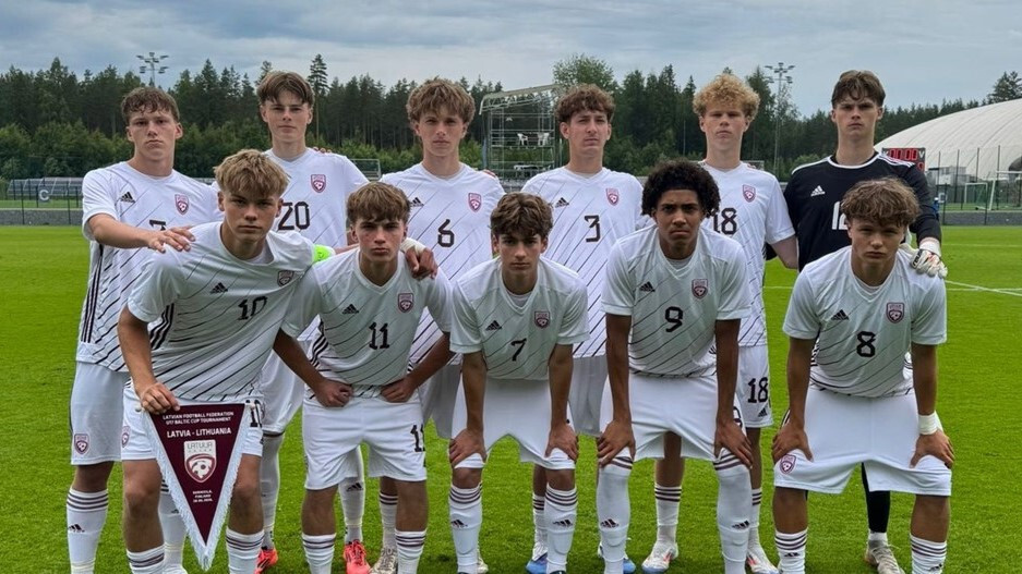 Latvijas U-17 futbolistiem atkārtoti izcīnīts Baltijas kauss