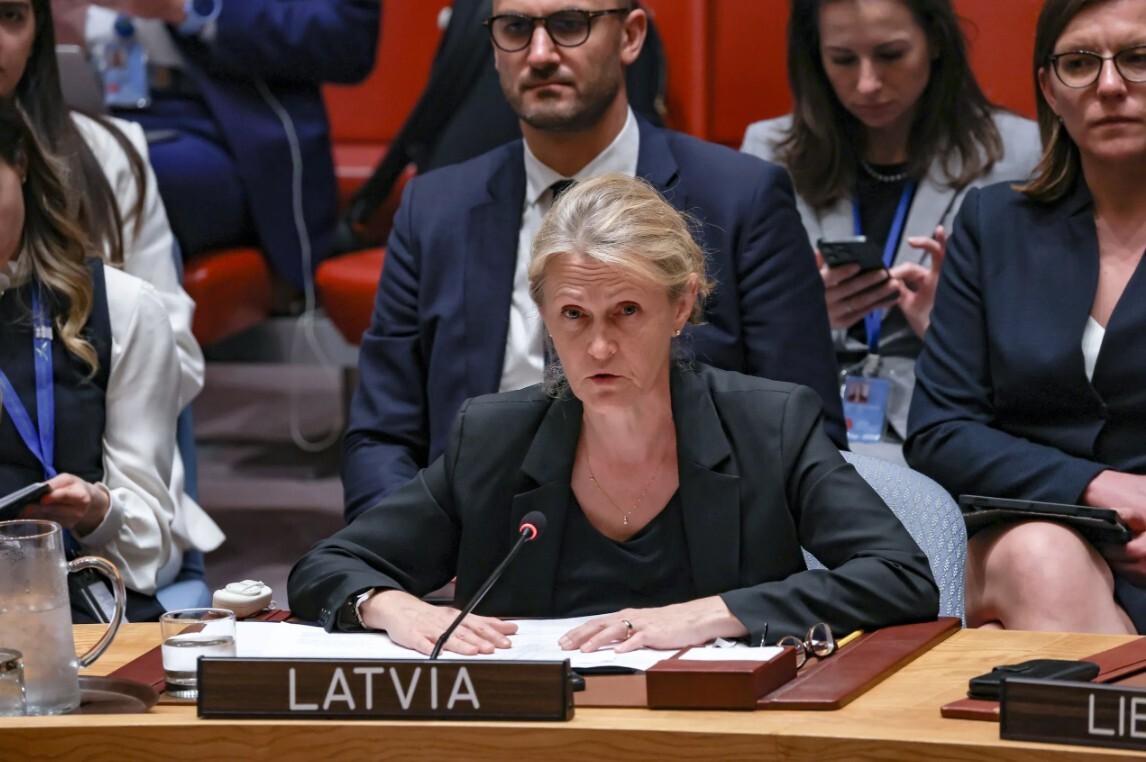 Latvija ANO Drošības padomes sēdē uzsver Krievijas atteikšanos pieņemt pašas sāktā kara neveiksmi