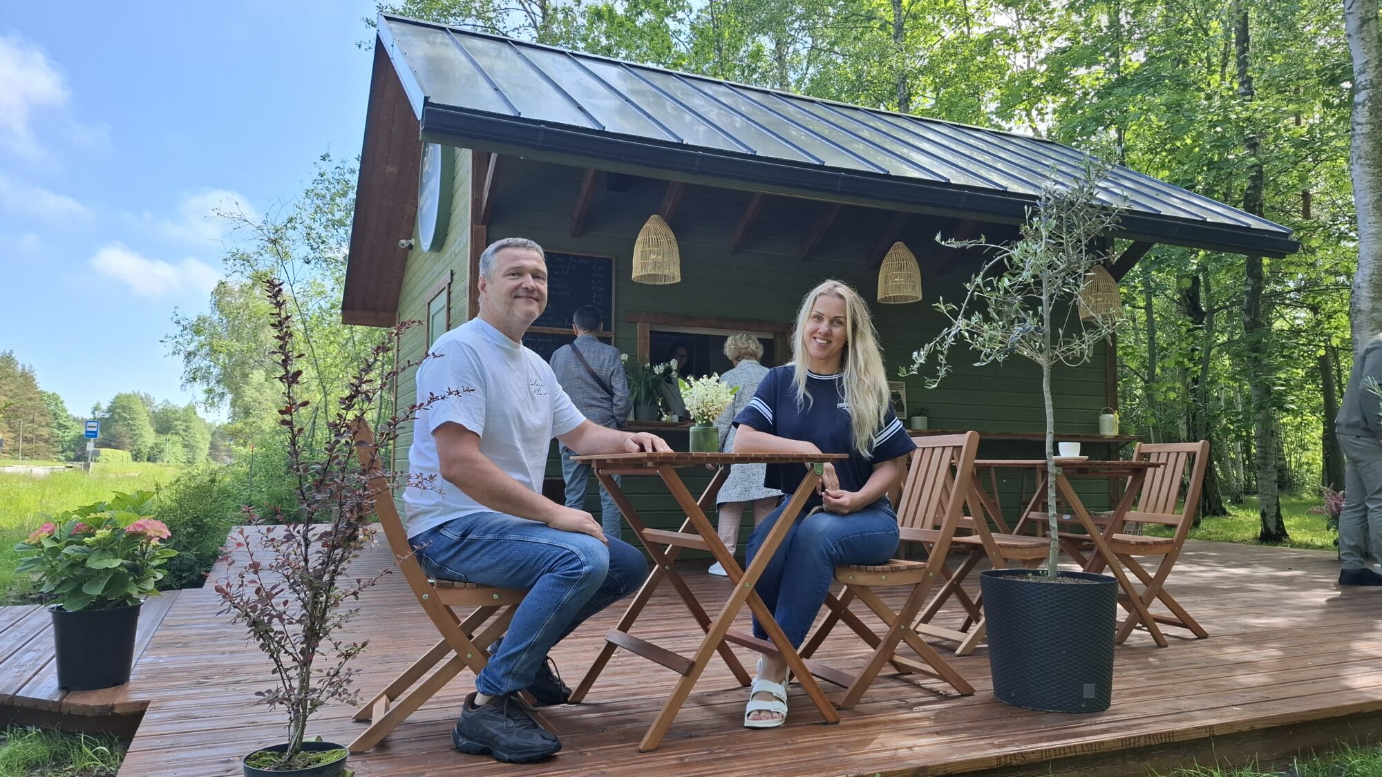 Foto: Kur velobrauciens satiekas ar atpūtu: Pērkonē atvērta “Velopietura”