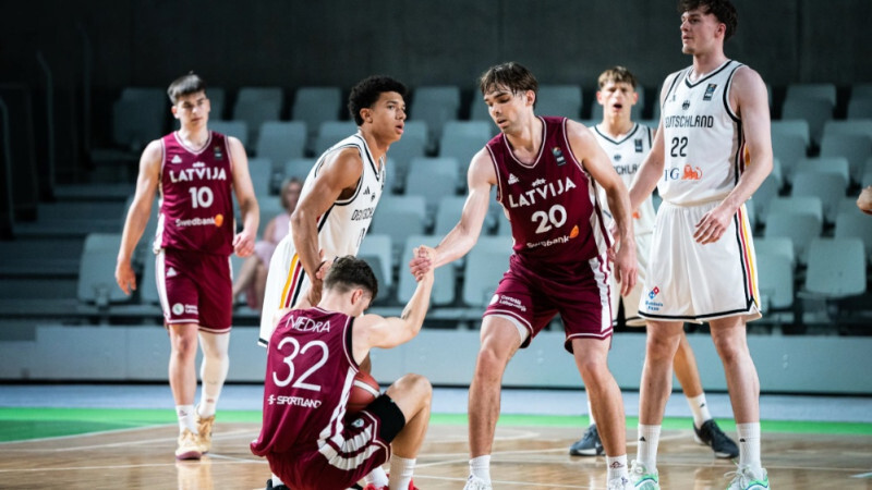 Latvijas U-20 basketbolistiem zaudējums Eiropas čempionāta astotdaļfinālā