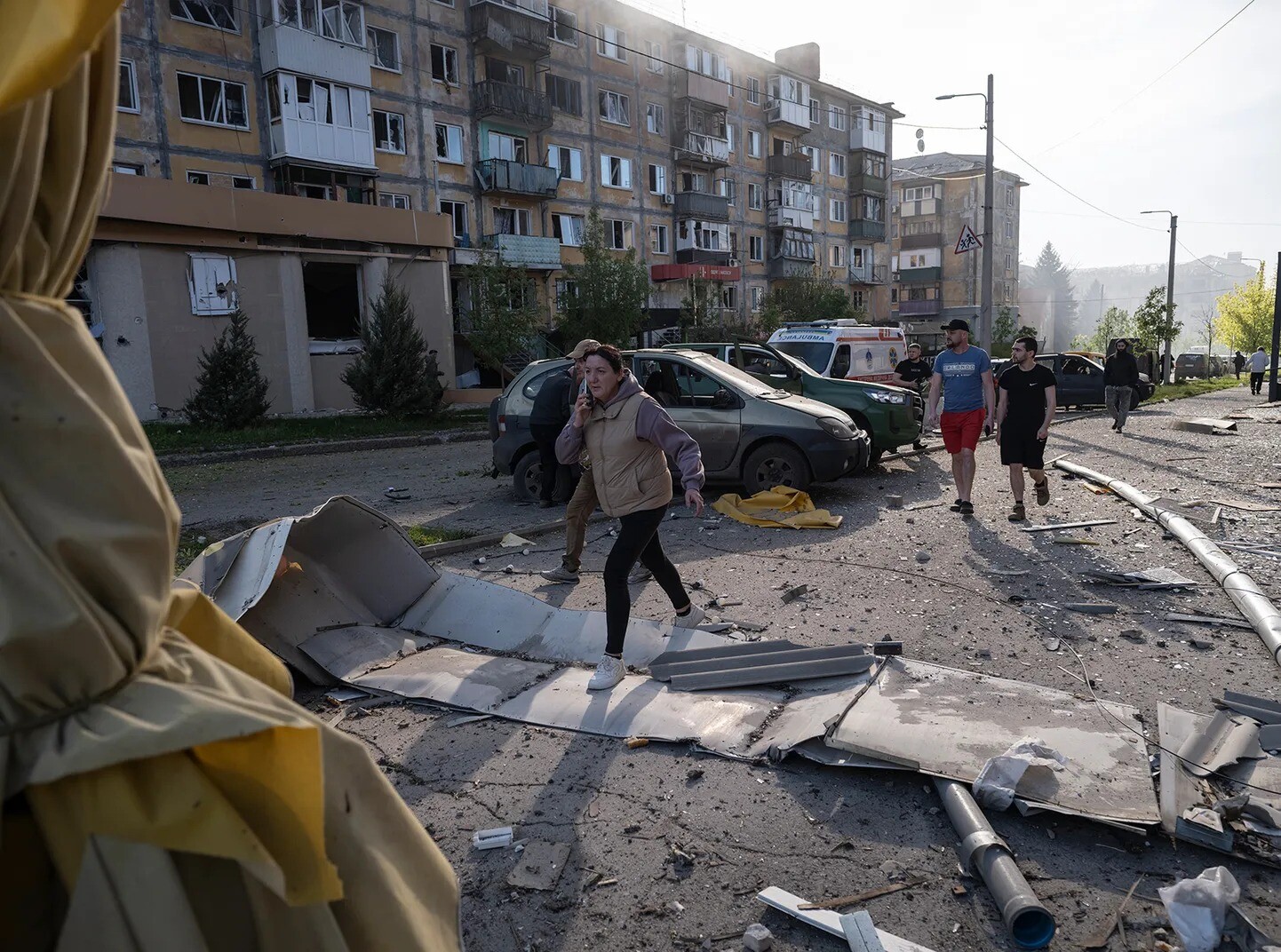Krievijas dronu triecienos Ukrainā pieci nogalinātie