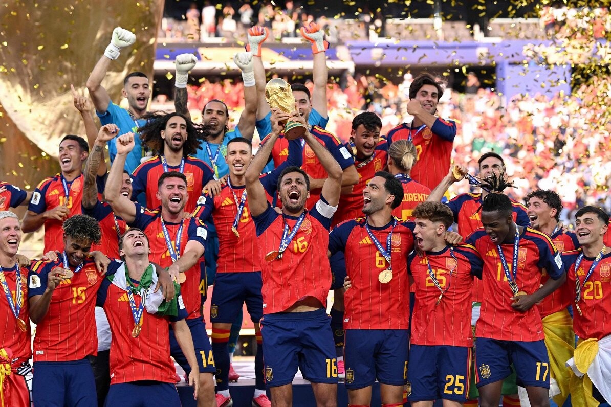Spānijas futbolisti otro reizi vēsturē uzvar Pasaules kausā