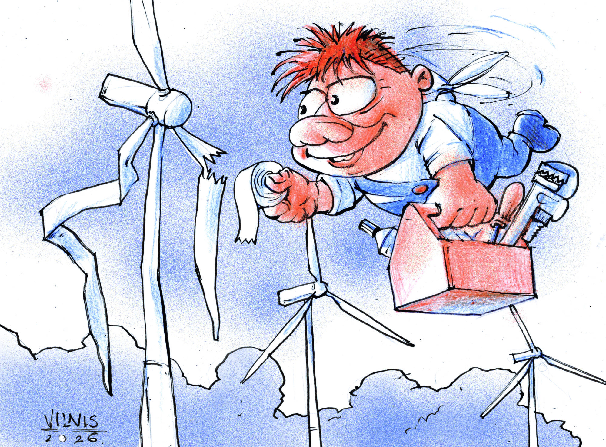 Karikatūra: Remontnieks