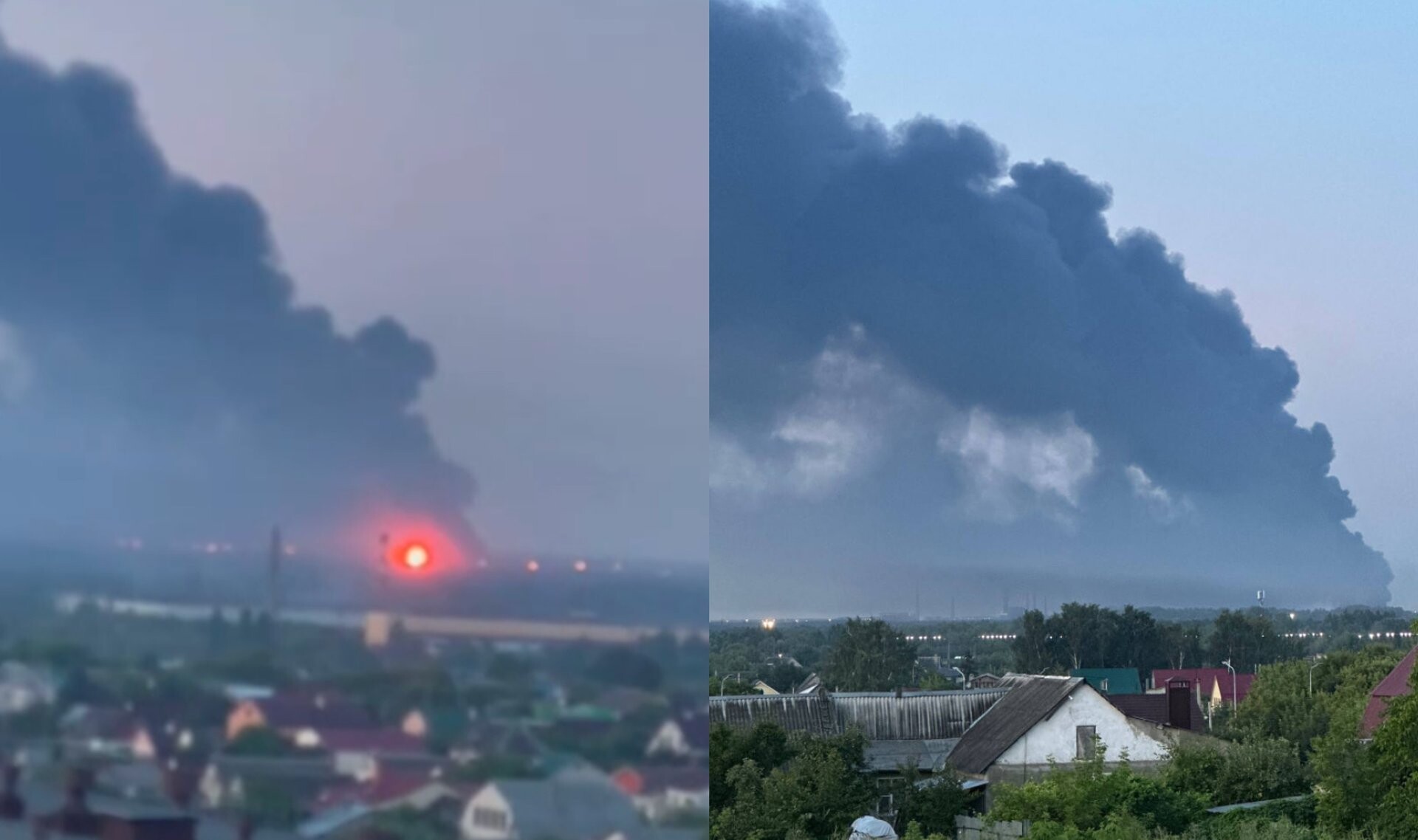 Video: Ļipeckā pēc sprādzieniem TEC rajonā izraisījies ugunsgrēks