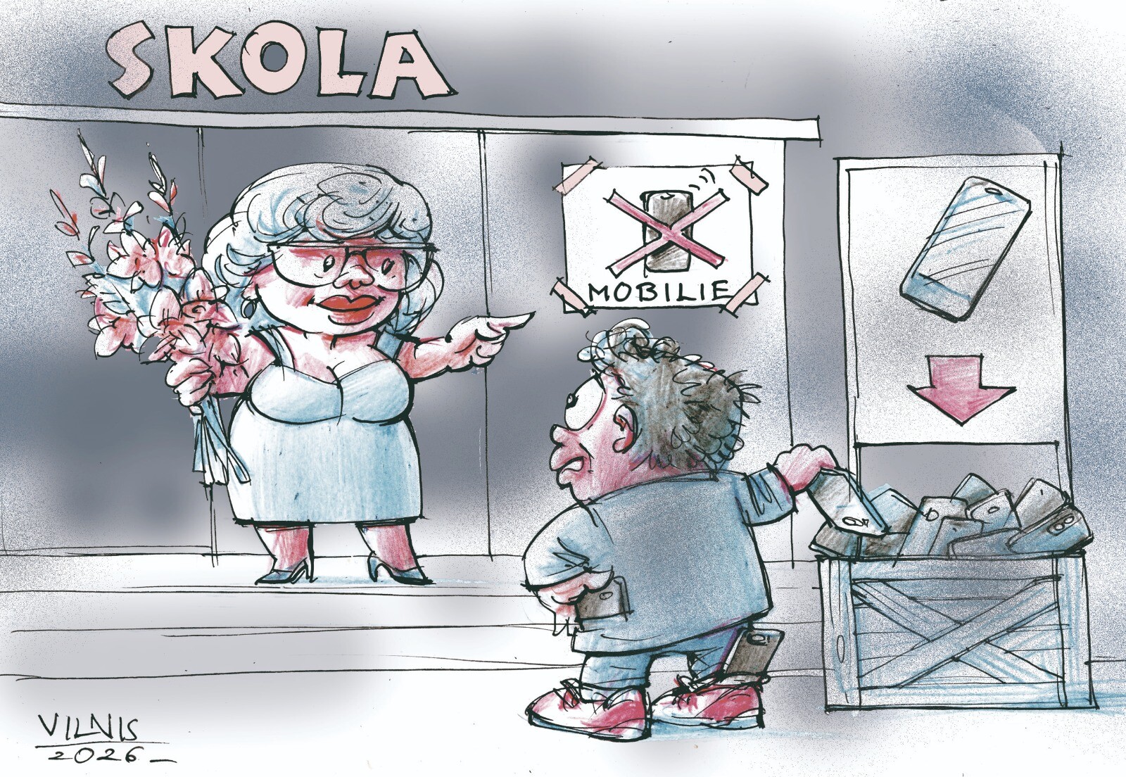 Karikatūra: Pretmobilizācija