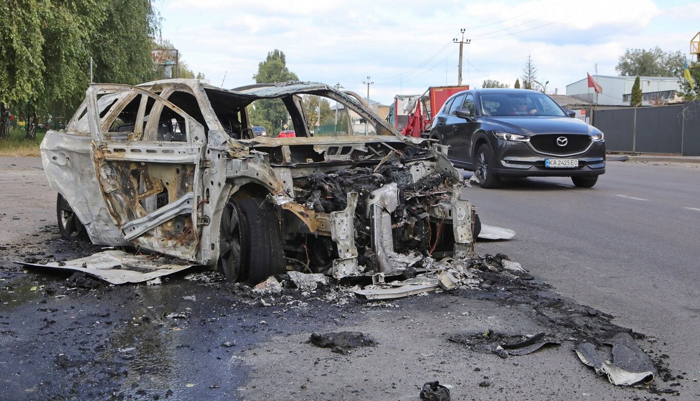 Krievijas triecienā Kijivas apgabalā gājuši bojā 37 cilvēki