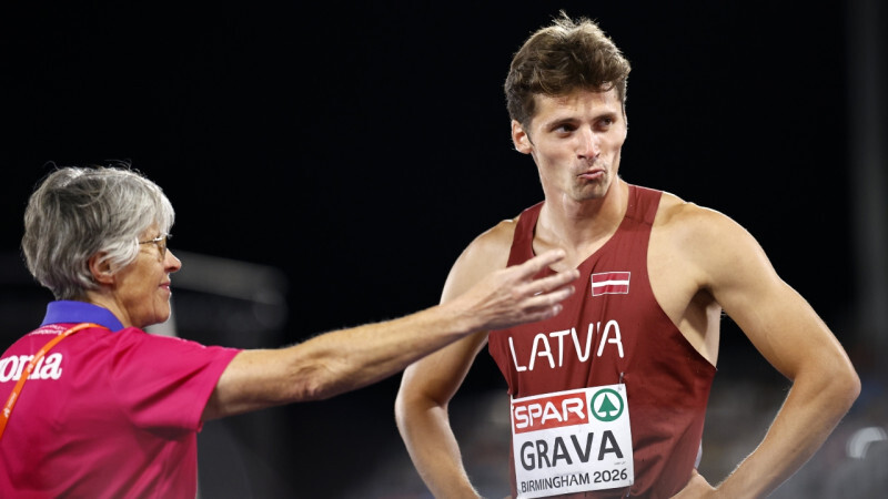 Gravam Eiropas vieglatlētikas čempionātā piektā vieta 200 metru sprintā