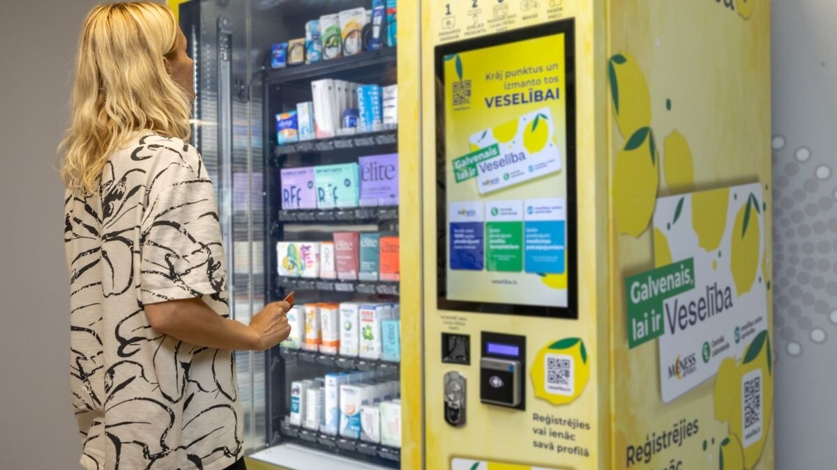 “Mēness aptieka” ievieš pašapkalpošanās tirdzniecības automātus