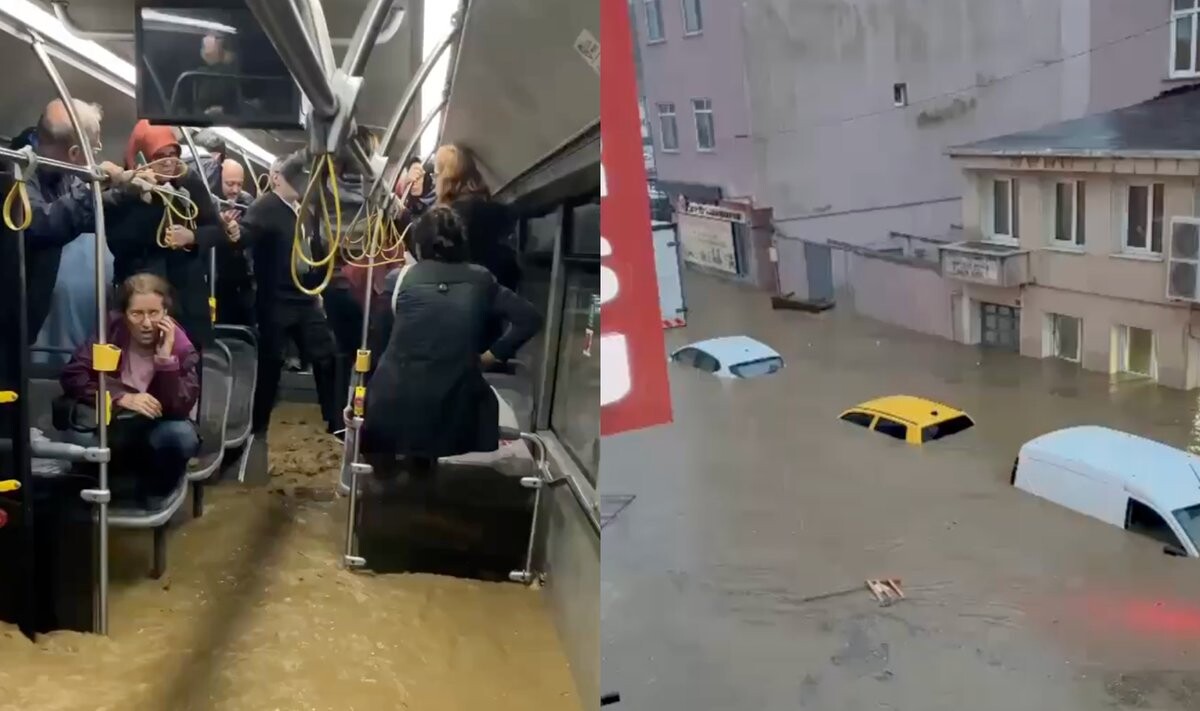 Video: Lietusgāžu izraisītos plūdos Stambulā trīs bojāgājušie