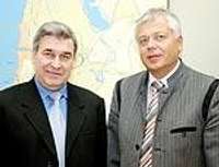 Domes priekšsēdētājs tiekas ar Baltkrievijas vēstnieku Latvijā