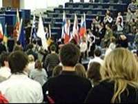Latvijas skolēni diskutē Eiropas Parlamentā