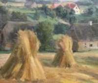 Lauku sētas krāszieds Liepājas muzeja krājuma gleznu izstādē