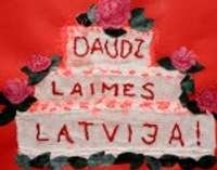 “Svētku torte Latvijai” – trim kārtām veidota